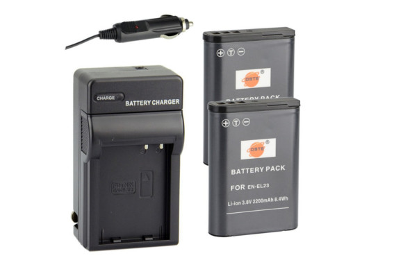 DSTER-アクセサリーキット-Nikon-EN-EL23-互換-カメラ-バッテリー-2個充電器キット対応機種-Coolpix-P600-P610-S810C-P900-P900S